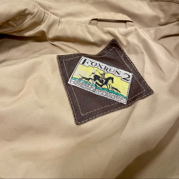 RARE vintage novelty trench by fox run “The Hunt” sz small-medium - Picture 5 of 6